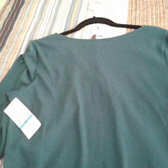 Karen Kane Mixed Haute Stuff Side tie sweater Join the conversation NEW Size XL - Picture 2 of 5